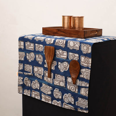 Handmade Fridge Top Cover with Multiple Pockets 108