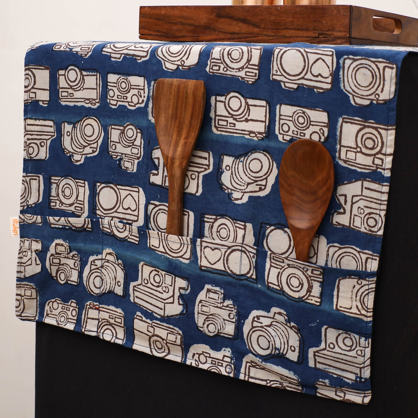 Handmade Fridge Top Cover with Multiple Pockets 108