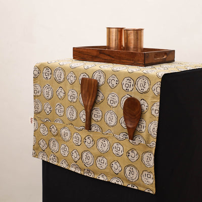 Handmade Fridge Top Cover with Multiple Pockets 110