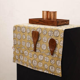 Handmade Fridge Top Cover with Multiple Pockets 110
