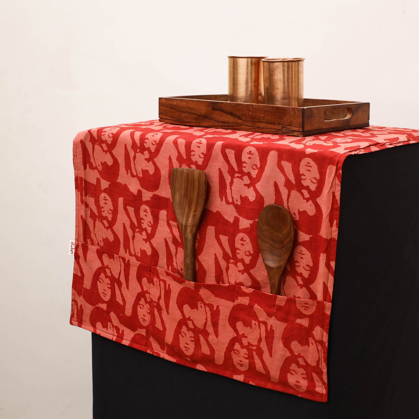 Handmade Fridge Top Cover with Multiple Pockets 111