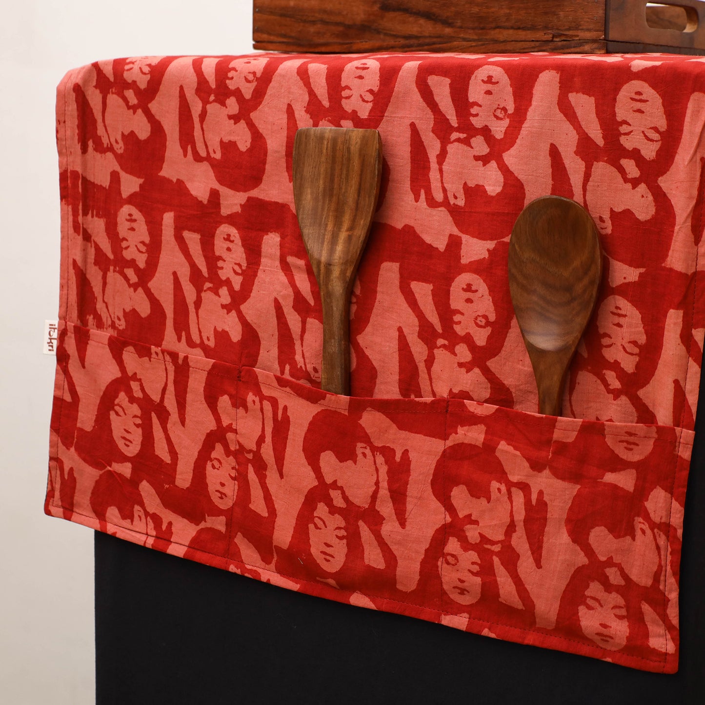 Handmade Fridge Top Cover with Multiple Pockets 111