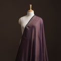 Purple - Dharwad Cotton Fabric with Border 14