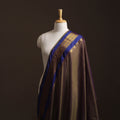 Brown - Dharwad Cotton Fabric with Border 07