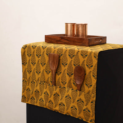 Handmade Fridge Top Cover with Multiple Pockets 119