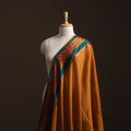 Yellow - Dharwad Cotton Fabric with Border 05