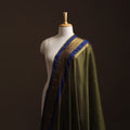 Green - Dharwad Cotton Fabric with Border 06