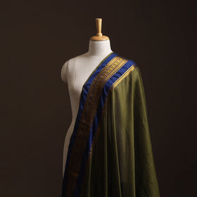 Green - Dharwad Cotton Fabric with Border 06
