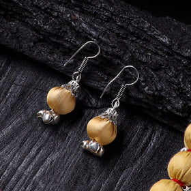 Handmade Fabart Beads Gs Ghungroo Necklace with Earrings Set 37