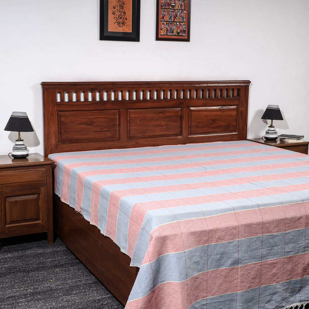 plain double bed cover