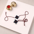 Handmade Thread & Mirror Work Fabart Rakhi with Lumba Set 86