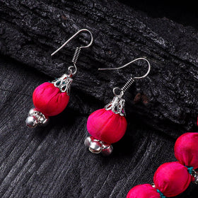 Handmade Fabart Beads Gs Ghungroo Necklace with Earrings Set 42