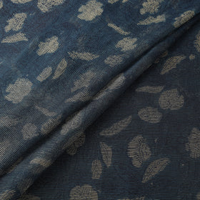 Blue - Bagru Indigo Hand Block Print Kota Doria Natural Dyed Cotton Fabric 17