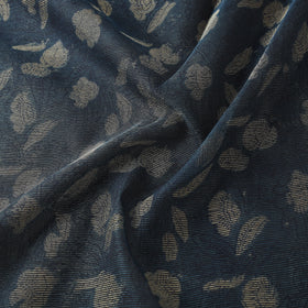 Blue - Bagru Indigo Hand Block Print Kota Doria Natural Dyed Cotton Fabric 17