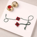 Handmade Thread & Mirror Work Fabart Rakhi with Lumba Set 94