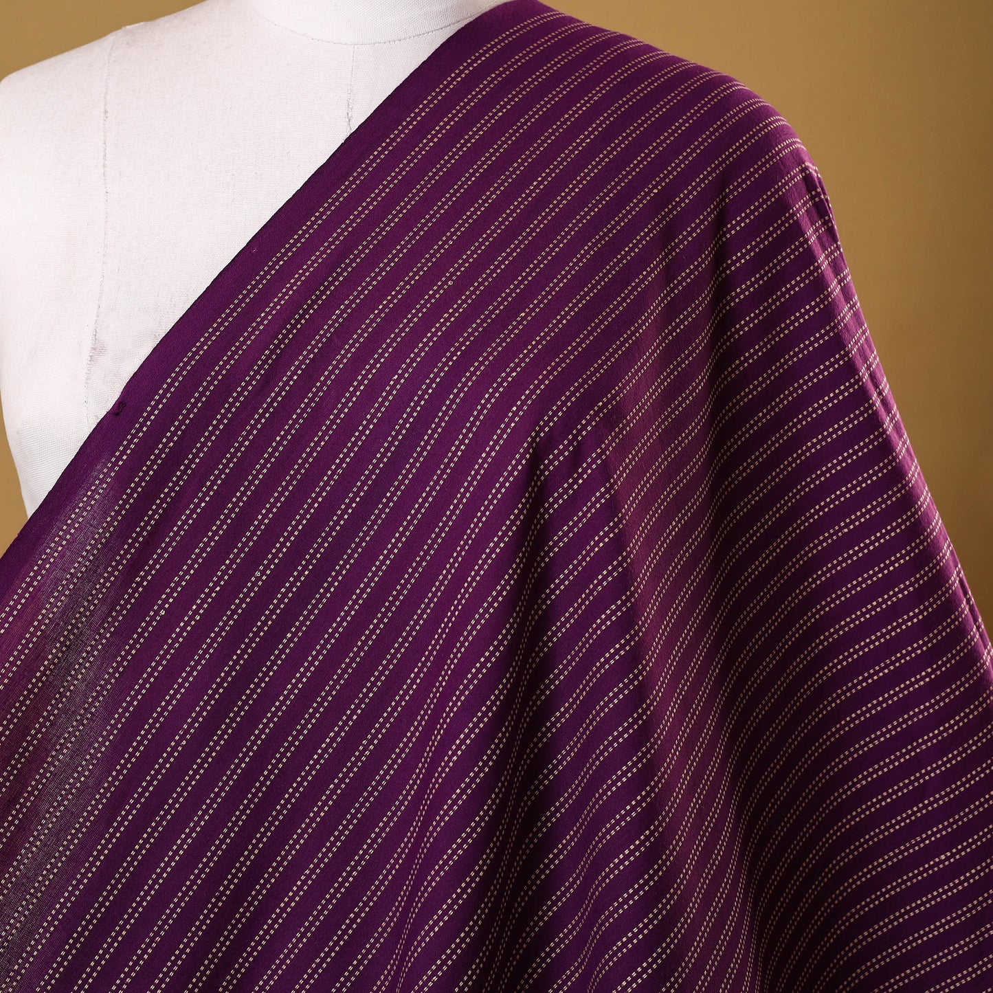 Purple - prewashed cotton jacquard weave fabric 20