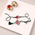 Handmade GS Beads & Kundan Work Fabart Rakhi & Lumba Set with Potli 101
