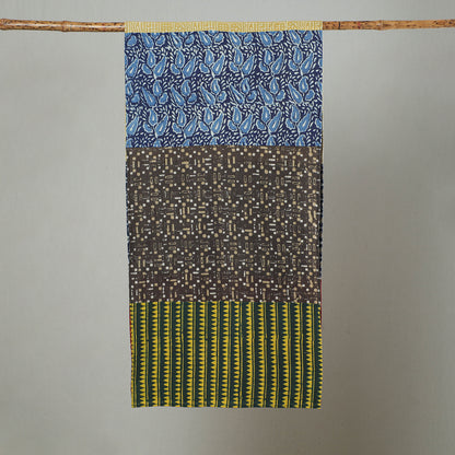 Multicolor - Patchwork Block Printed Cotton Stole 16