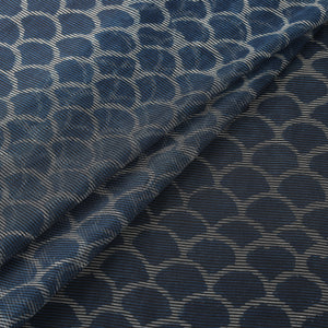 Bagru Indigo Hand Block Print Kota Doria Natural Dyed Cotton Fabric 09