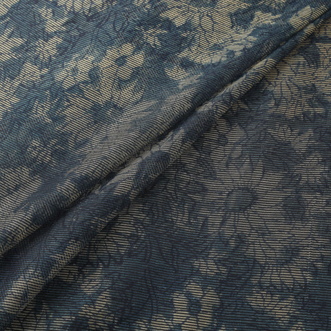 Bagru Indigo Hand Block Print Kota Doria Natural Dyed Cotton Fabric 08