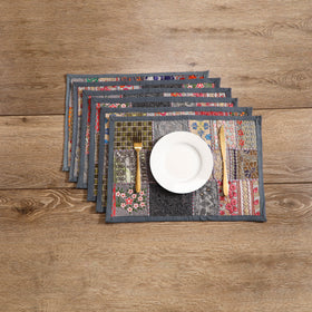 Khambadiya Patchwork Dining Table Mats (Set of 6) 03