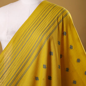 Yellow - prewashed cotton jacquard weave fabric 22