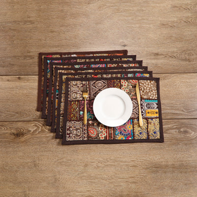 Khambadiya Patchwork Dining Table Mats (Set of 6) 04