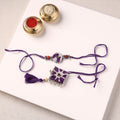 Handmade GS Beads & Kundan Work Fabart Rakhi & Lumba Set with Potli 106