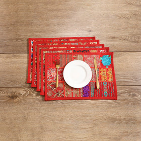 Khambadiya Patchwork Dining Table Mats (Set of 5) 05
