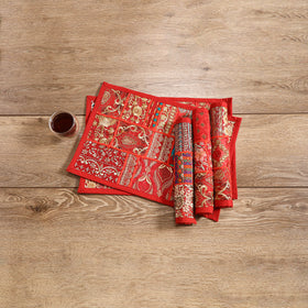 Khambadiya Patchwork Dining Table Mats (Set of 5) 05