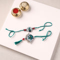 Handmade GS Beads & Kundan Work Fabart Rakhi & Lumba Set with Potli 108