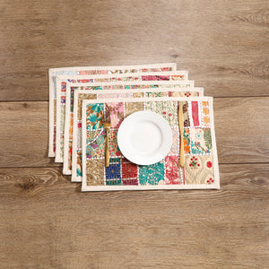 Multicolor - Khambadiya Patchwork Dining Table Mats (Set of 5) 06