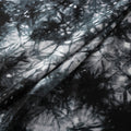 Black - Shibori Tie-Dye Chanderi Silk Handloom Fabric 02