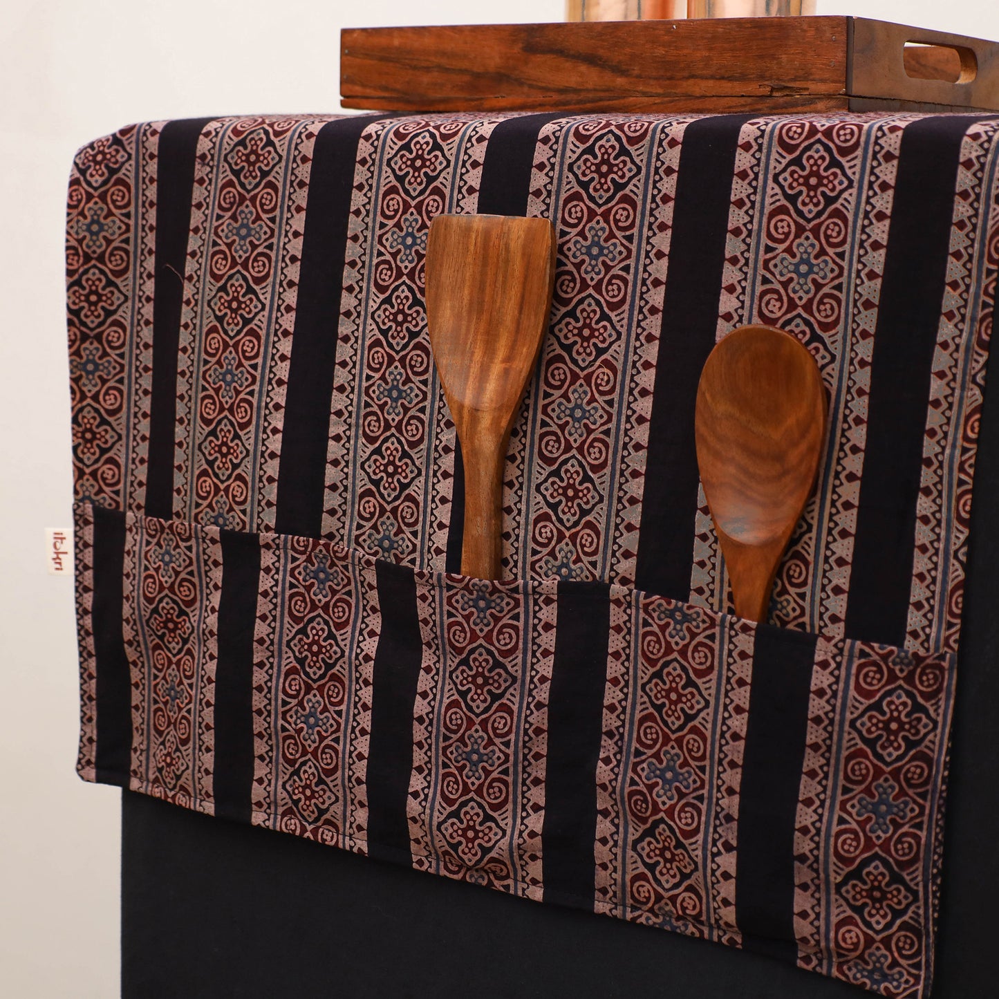 Handmade Fridge Top Cover with Multiple Pockets 122