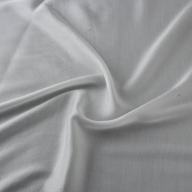 White - Modal Silk Plain Fabric 07