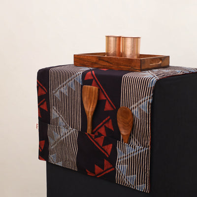 Handmade Fridge Top Cover with Multiple Pockets 123