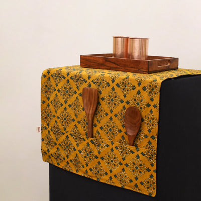 Handmade Fridge Top Cover with Multiple Pockets 124