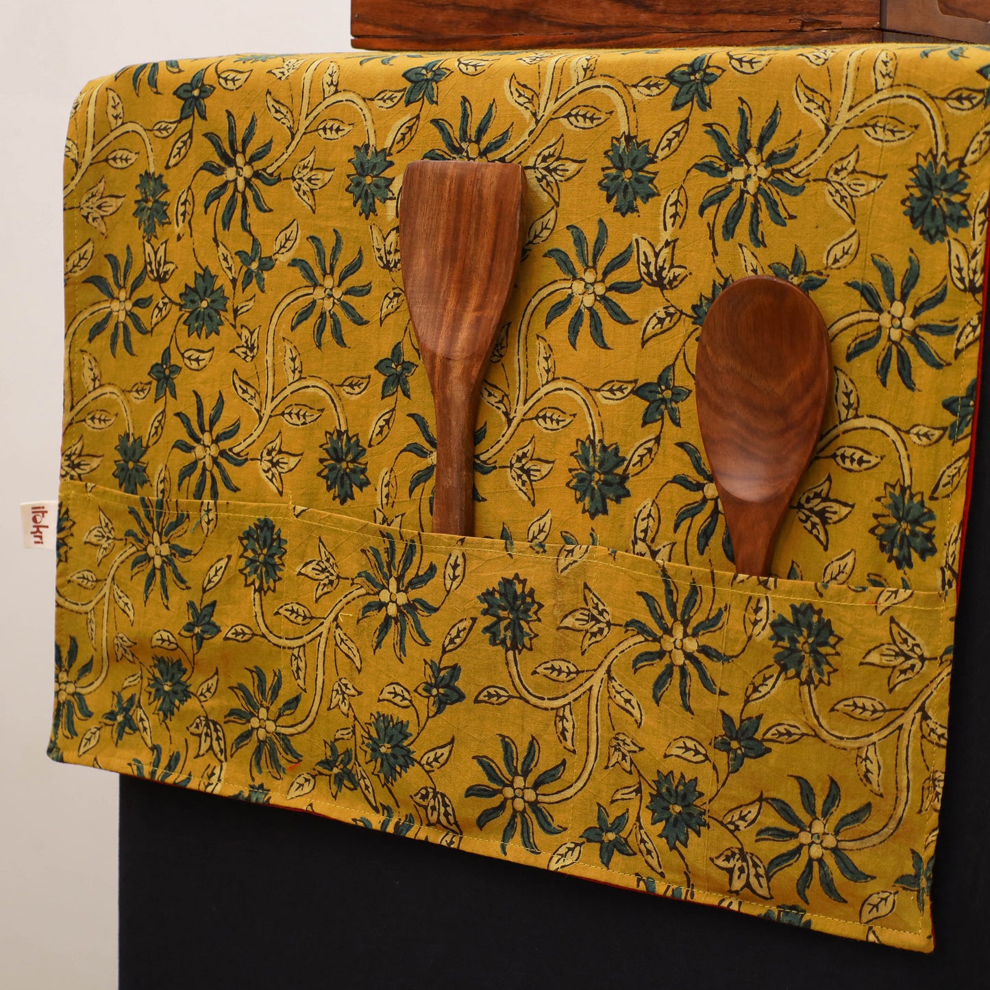 Handmade Fridge Top Cover with Multiple Pockets 126