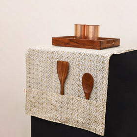 Handmade Fridge Top Cover with Multiple Pockets 127