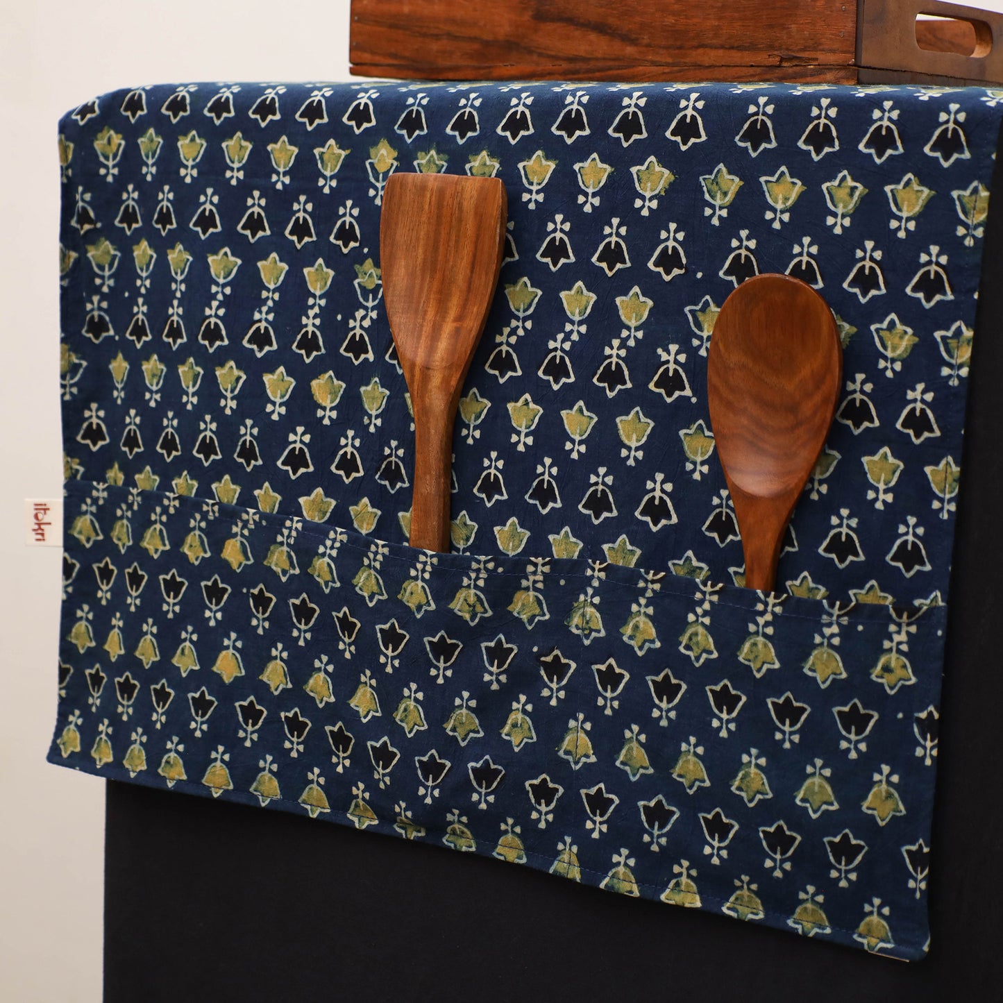 Handmade Fridge Top Cover with Multiple Pockets 128