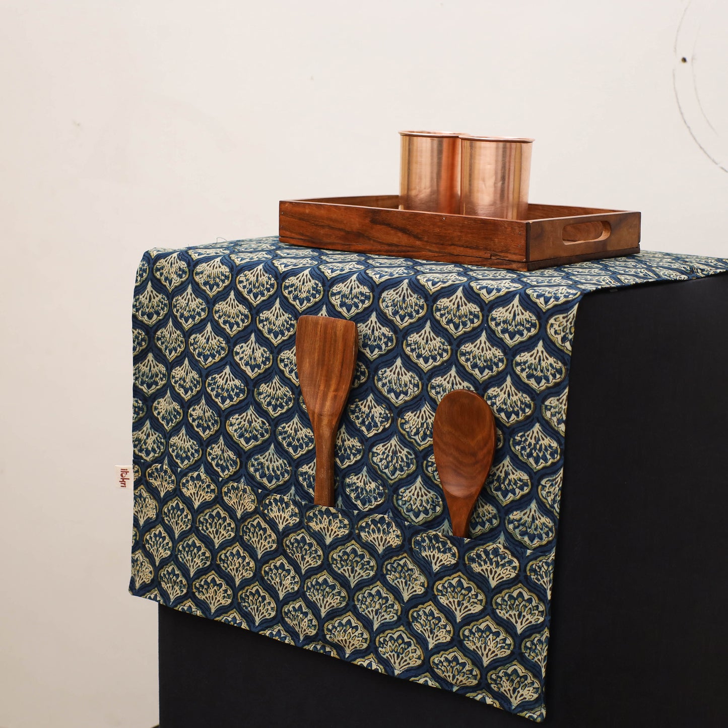 Handmade Fridge Top Cover with Multiple Pockets 129