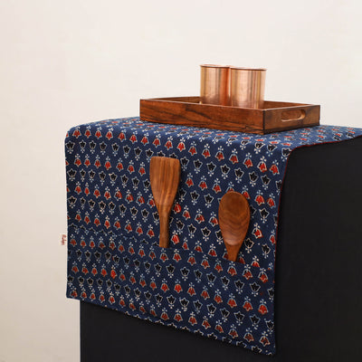 Handmade Fridge Top Cover with Multiple Pockets 130