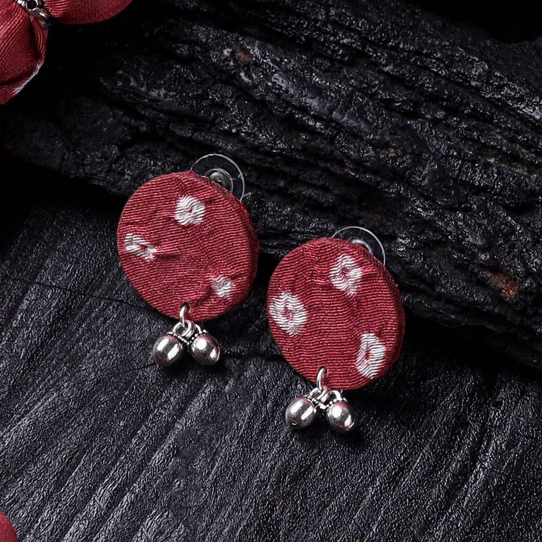 Handmade Fabart Beads Gs Necklace with Earrings Set 60