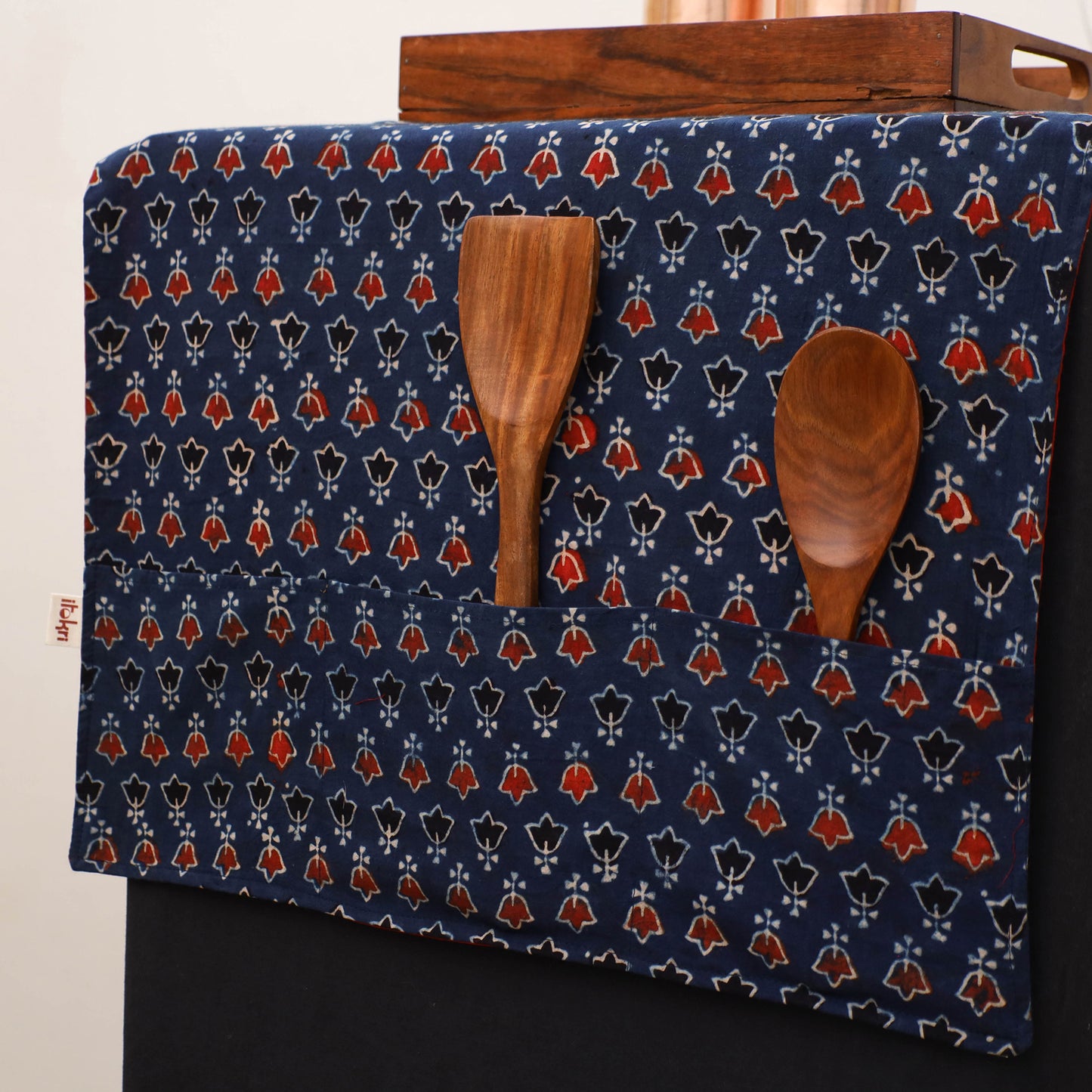 Handmade Fridge Top Cover with Multiple Pockets 130