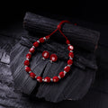 Handmade Fabart Beads Gs Necklace with Earrings Set 61