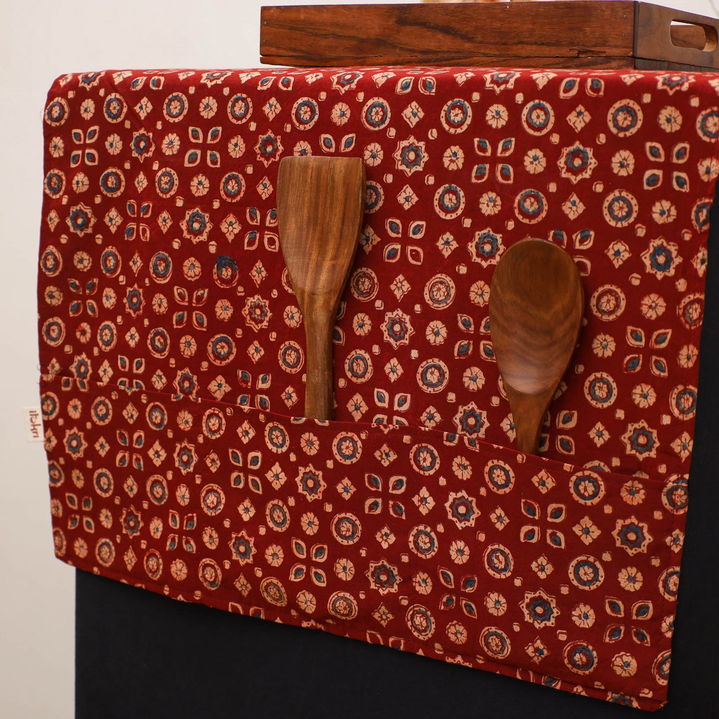 Handmade Fridge Top Cover with Multiple Pockets 131