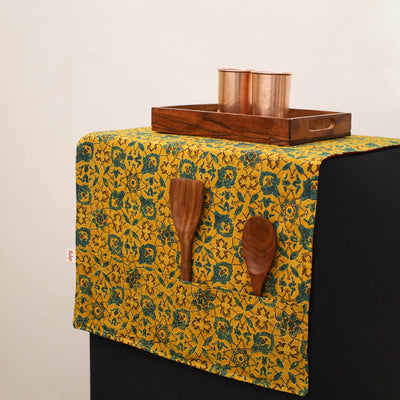 Handmade Fridge Top Cover with Multiple Pockets 132