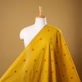 Yellow - prewashed cotton jacquard weave fabric 36