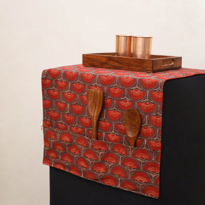 Handmade Fridge Top Cover with Multiple Pockets 133