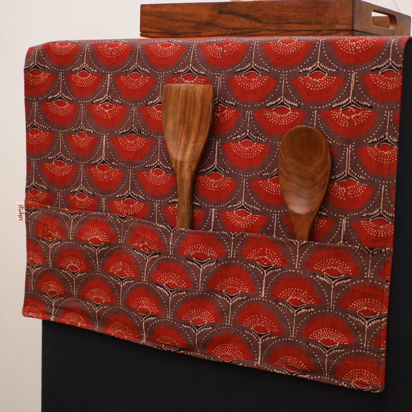 Handmade Fridge Top Cover with Multiple Pockets 133